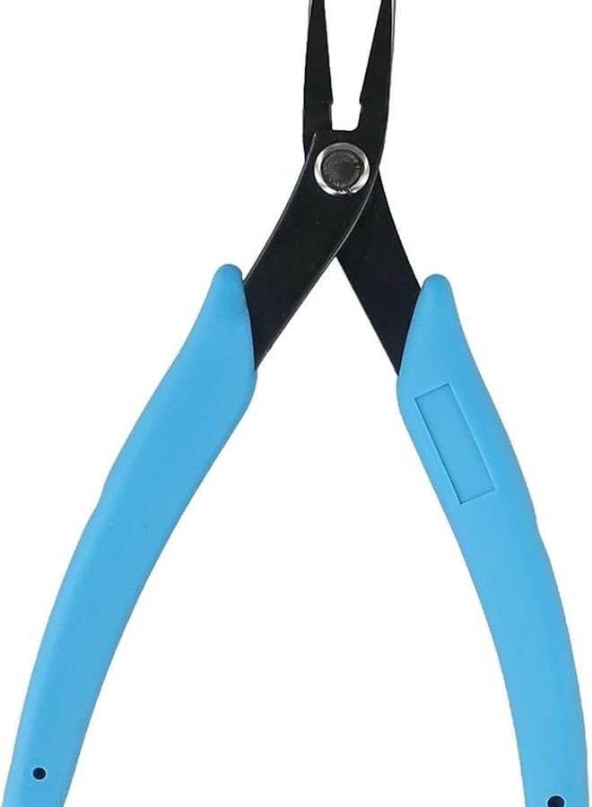 كماشة سلسلة الأنف طرف ناعم مقبض غير قابل للانزلاق مقاوم للصدأ أداة صنع المجوهرات الزرقاء - Image 3